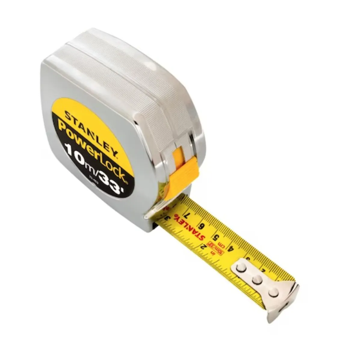 STANLEY - Huincha de Medir Stanley PowerLock 10 m Hoja 25mm - Cinta Métrica Profesional Alta Precisión