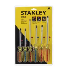 STANLEY - Juego de 6 Destornilladores Pro STHT69170