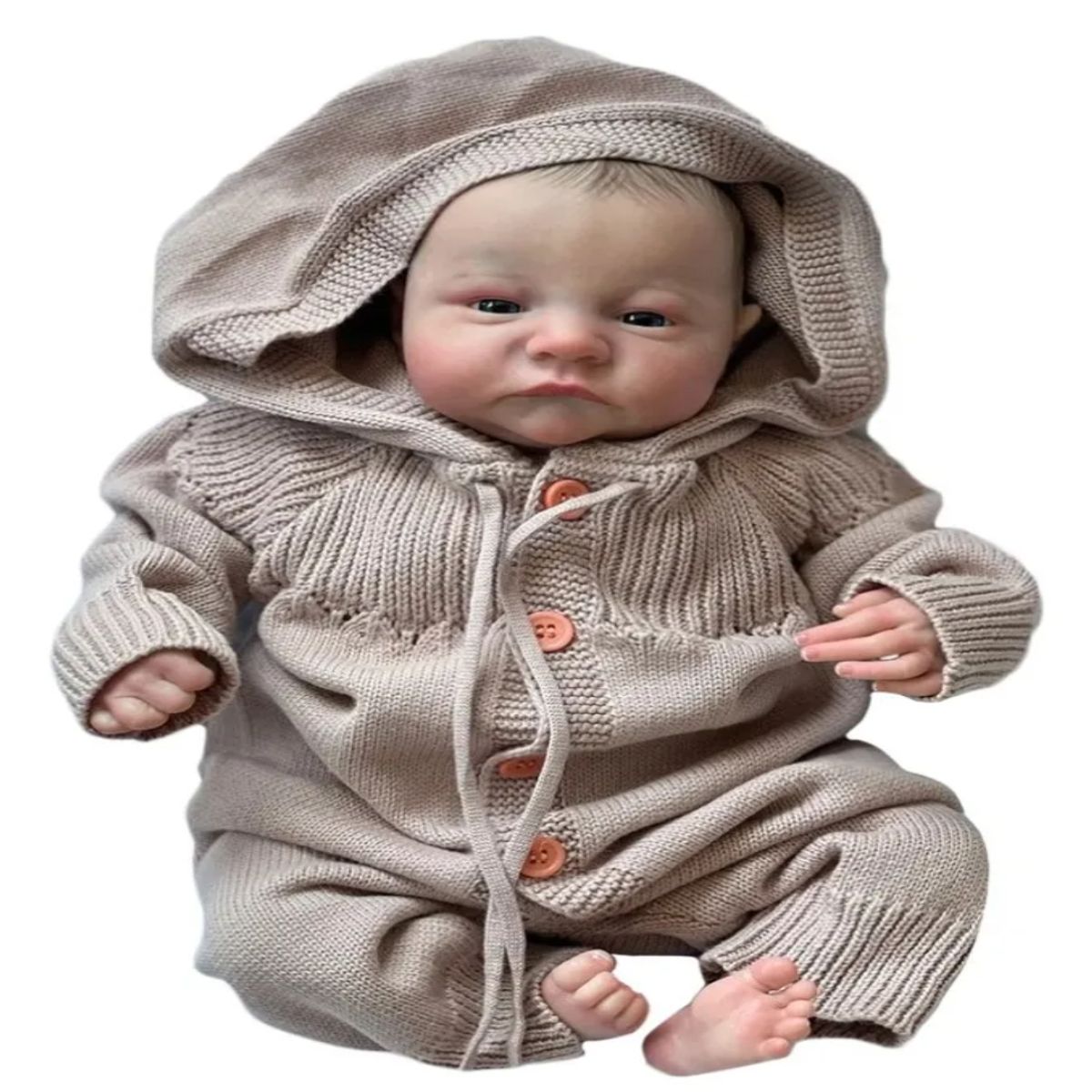 GENERICO - Muñeco De Bebé Reborn Levi De 49cm Recién Nacido