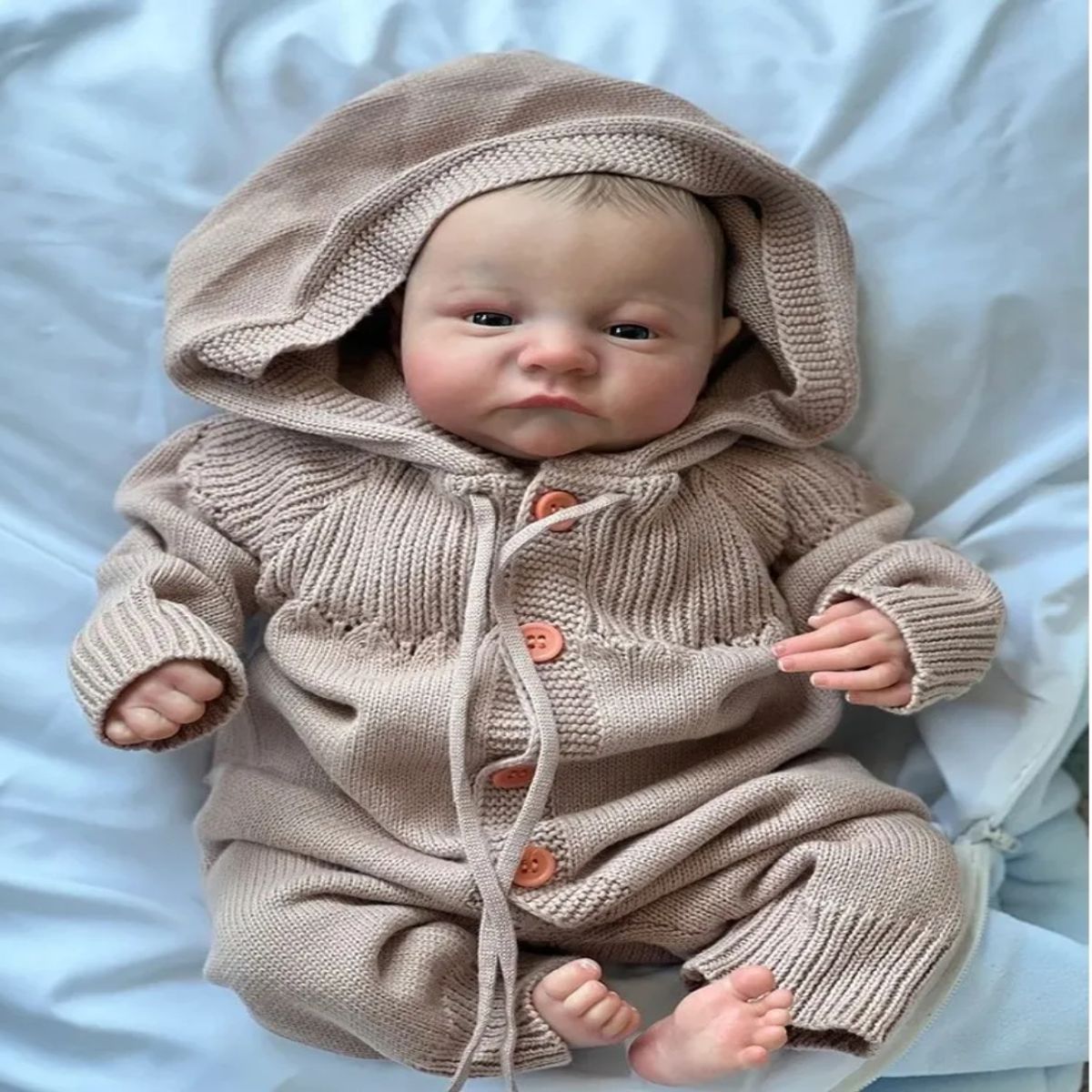 GENERICO - Muñeco De Bebé Reborn Levi De 49cm Recién Nacido
