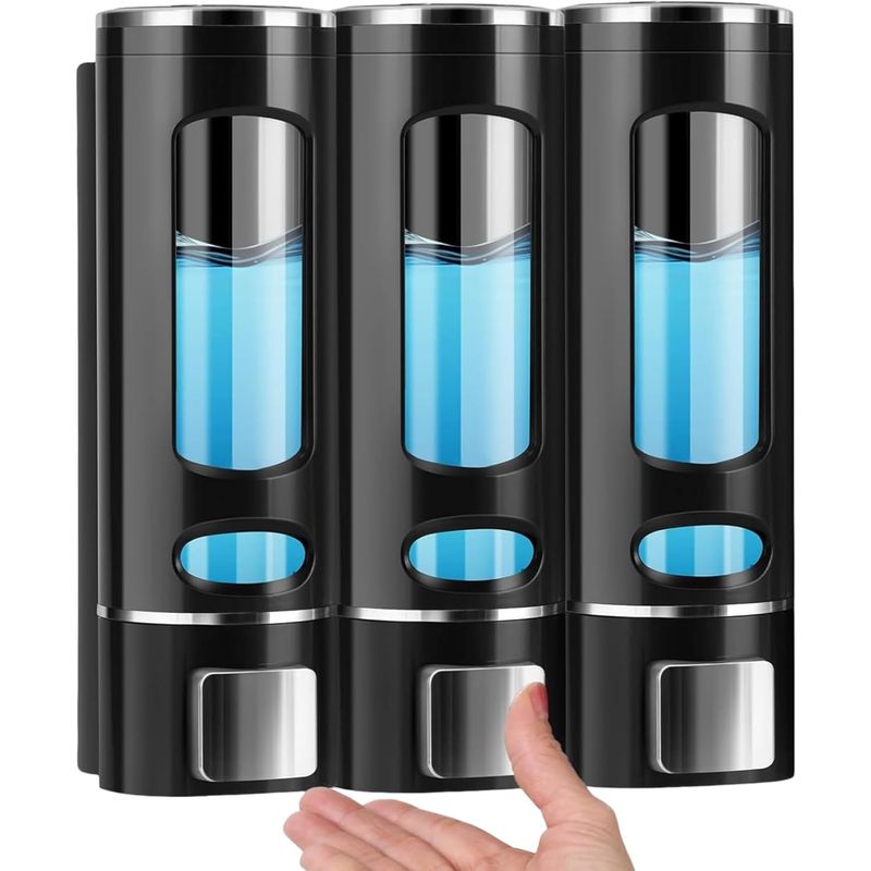 TNAKIEX - Dispensador De Jabón Líquido Dispensador Shampoo 400ml 3 Pzs