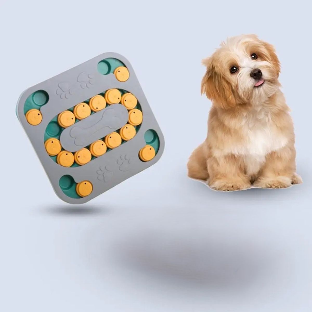 TATEE - Alimentador Juguetes para mascotas gris 24cm× 24cm