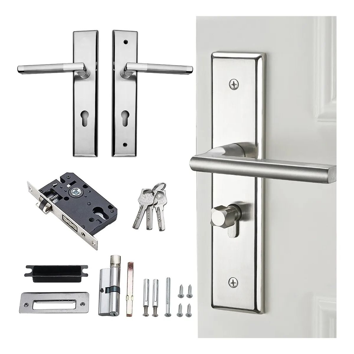 TNAKIEX - Cerradura Chapa Manilla Para Puerta Silenciosa Dormitorio