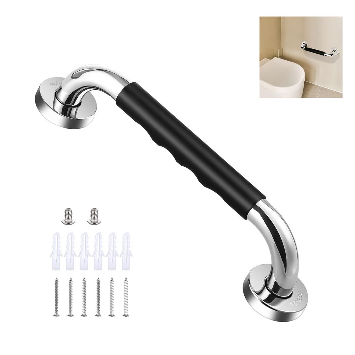 1 Piezas Barra De Seguridad De Acero Inoxidable 30cm, marca GENERICO - Foto Principal
