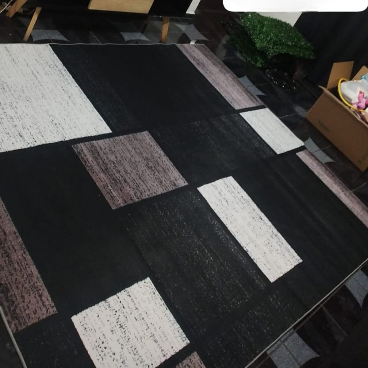 GENERICO - Alfombras Para Living con Diseños Tridimensionales Antideslizante