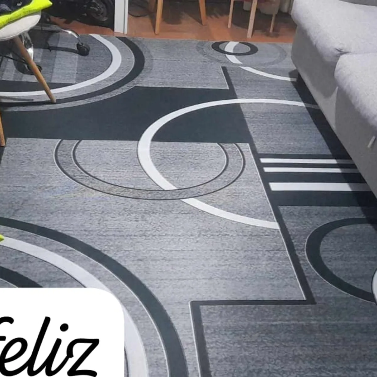 GENERICO - Alfombras Para Living con Diseños Tridimensionales Antideslizante