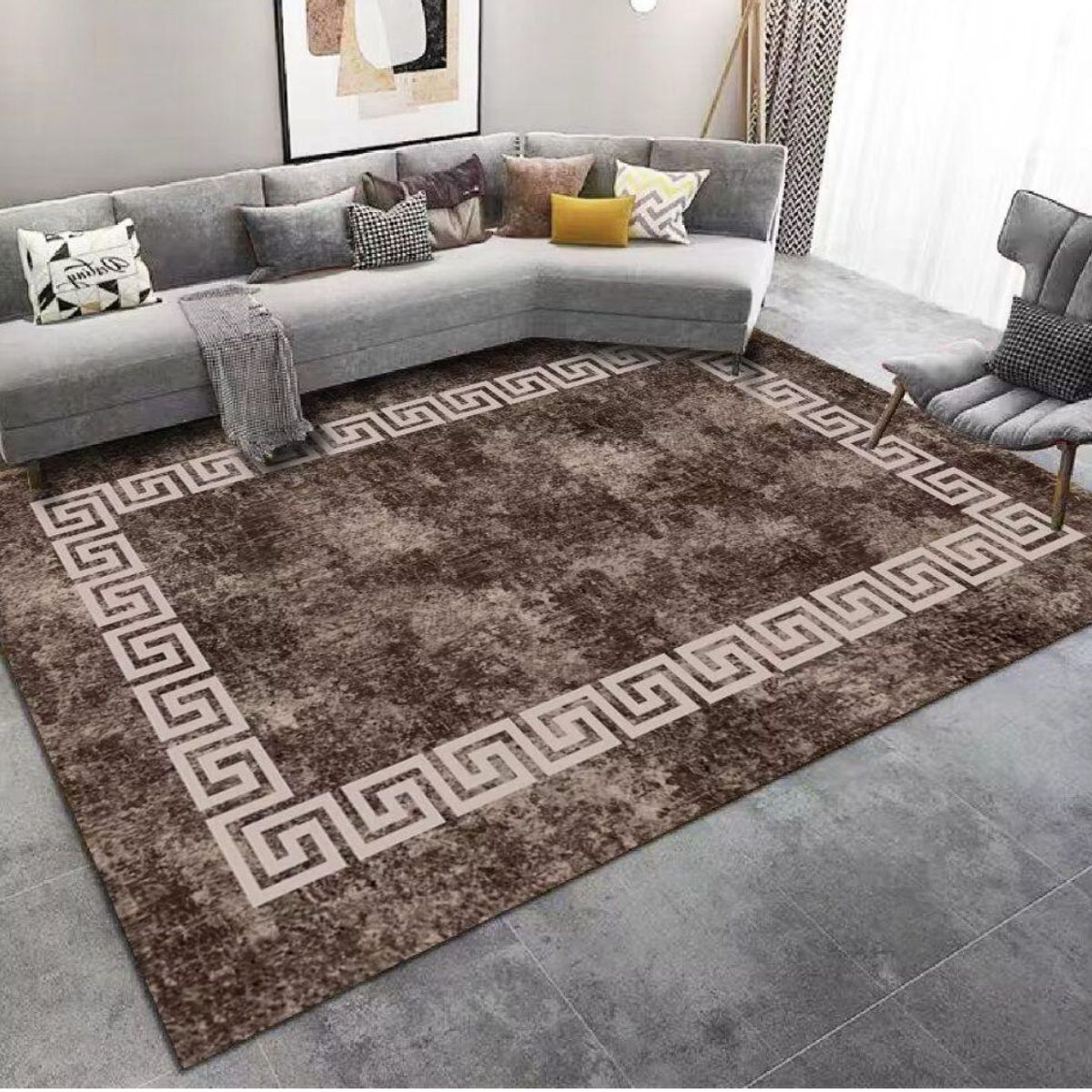 GENERICO - Alfombras Para Living con Diseños Tridimensionales Antideslizante