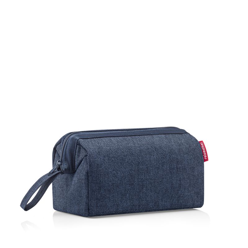 REISENTHEL - Neceser de viaje travelcosmetic - herringbone dark blue - Azul
