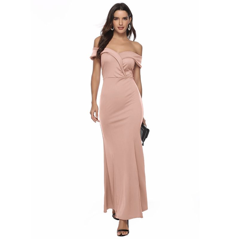 BLWOENS - Vestido de noche para mujers - Rosa
