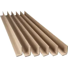 KUANGYE - Esquineros De Cartón Kraft 3 X 3 Largo 100 Cm (25 Piezas)