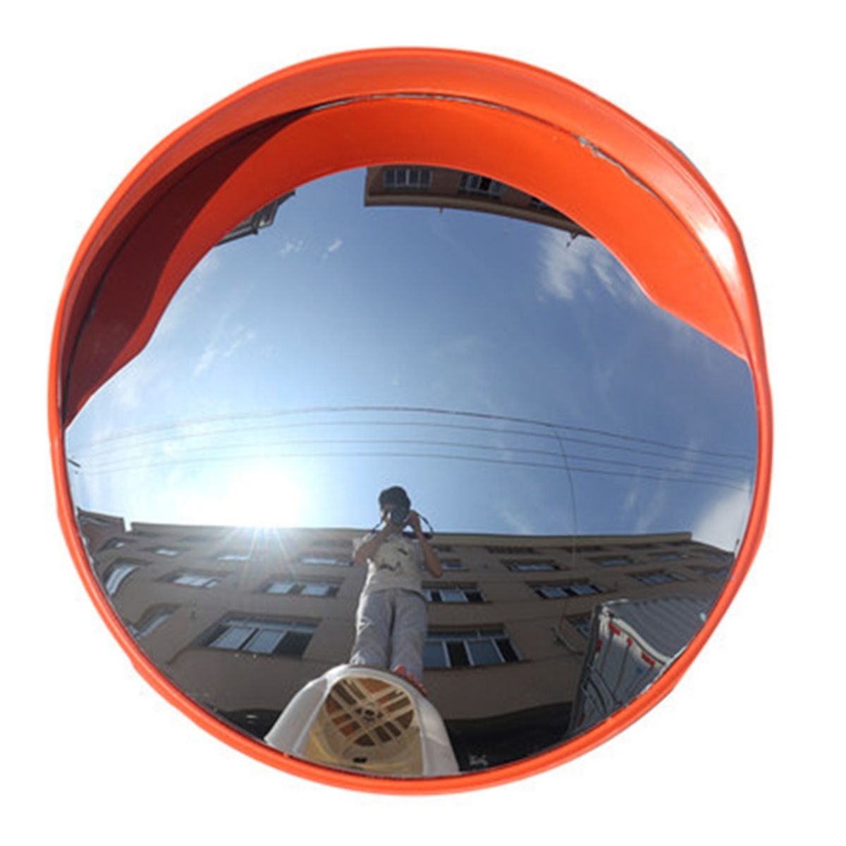 ATURE - Espejo Convexo Gran Angular Con Dirección En Carretera 45 Cm