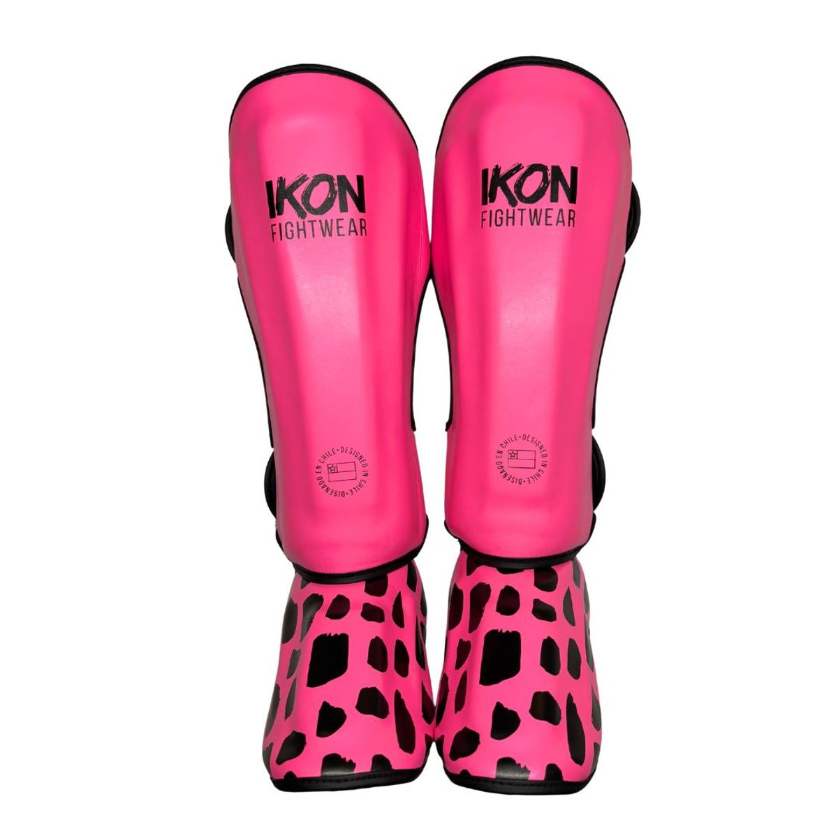 IKON - Canilleras Kickboxing Rosadas Ikon Fightwear