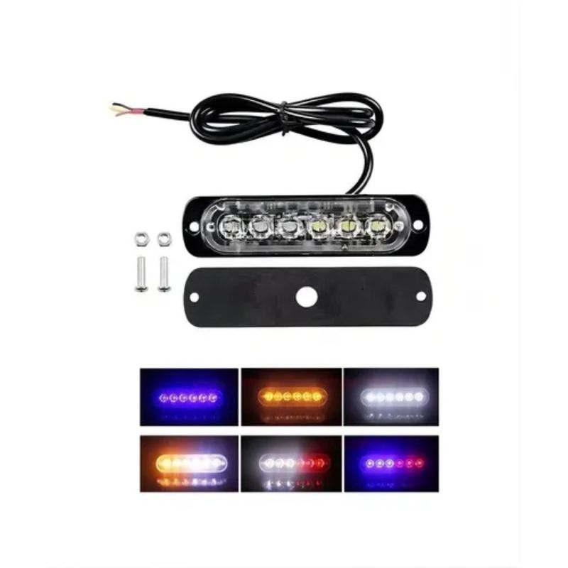 GENERICO - Baliza Estroboscopico Led Foco Neblinero 12-24v Destellante