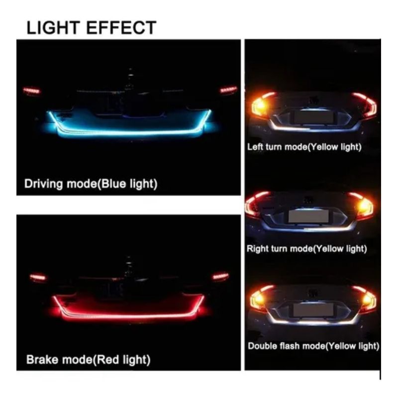 LISM - Cinta Tira Led Multicolor 1.2 Metros Maleta Auto Vehículos