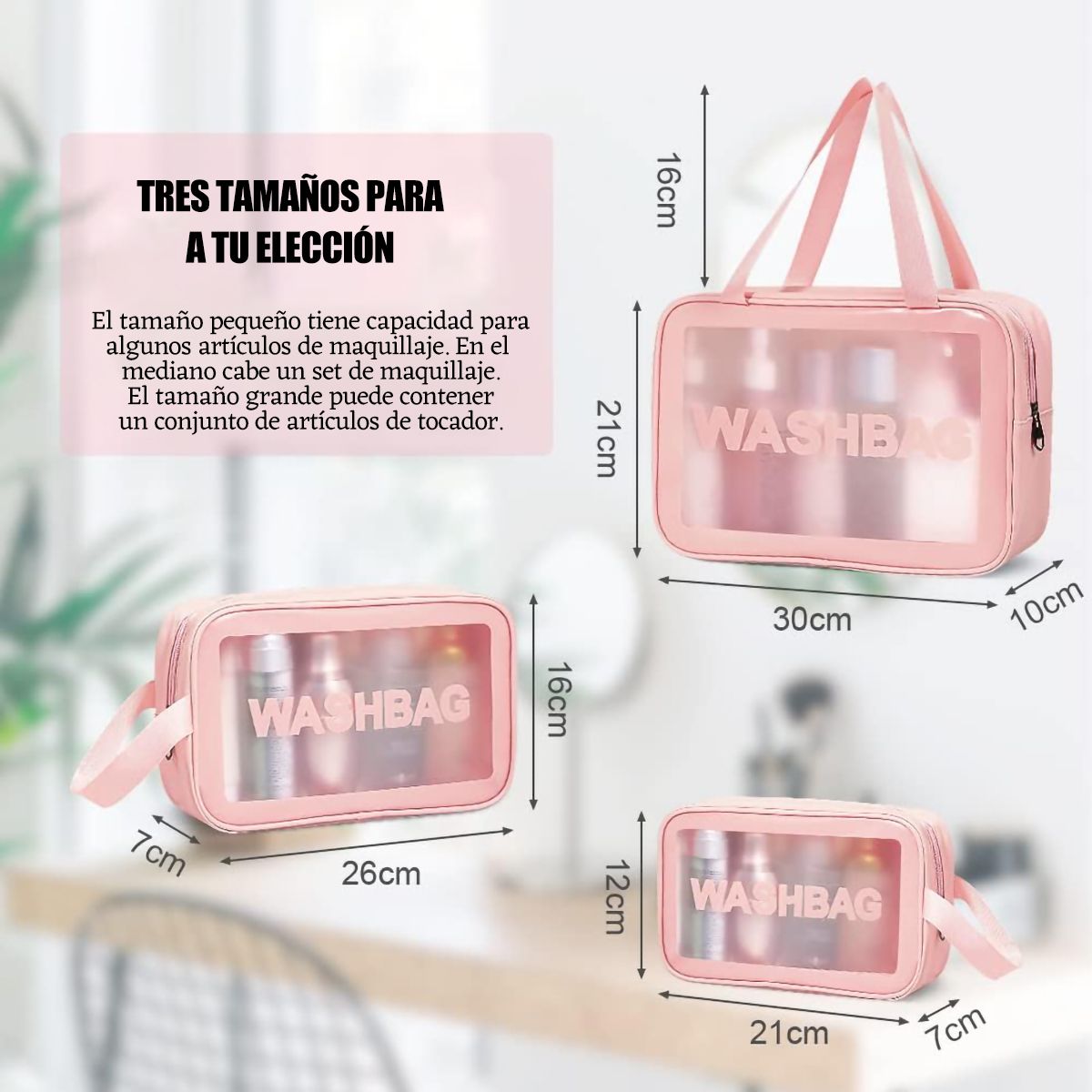 EINICIO - Set De 3 Neceseres Y Bolsas De Viaje Impermeables