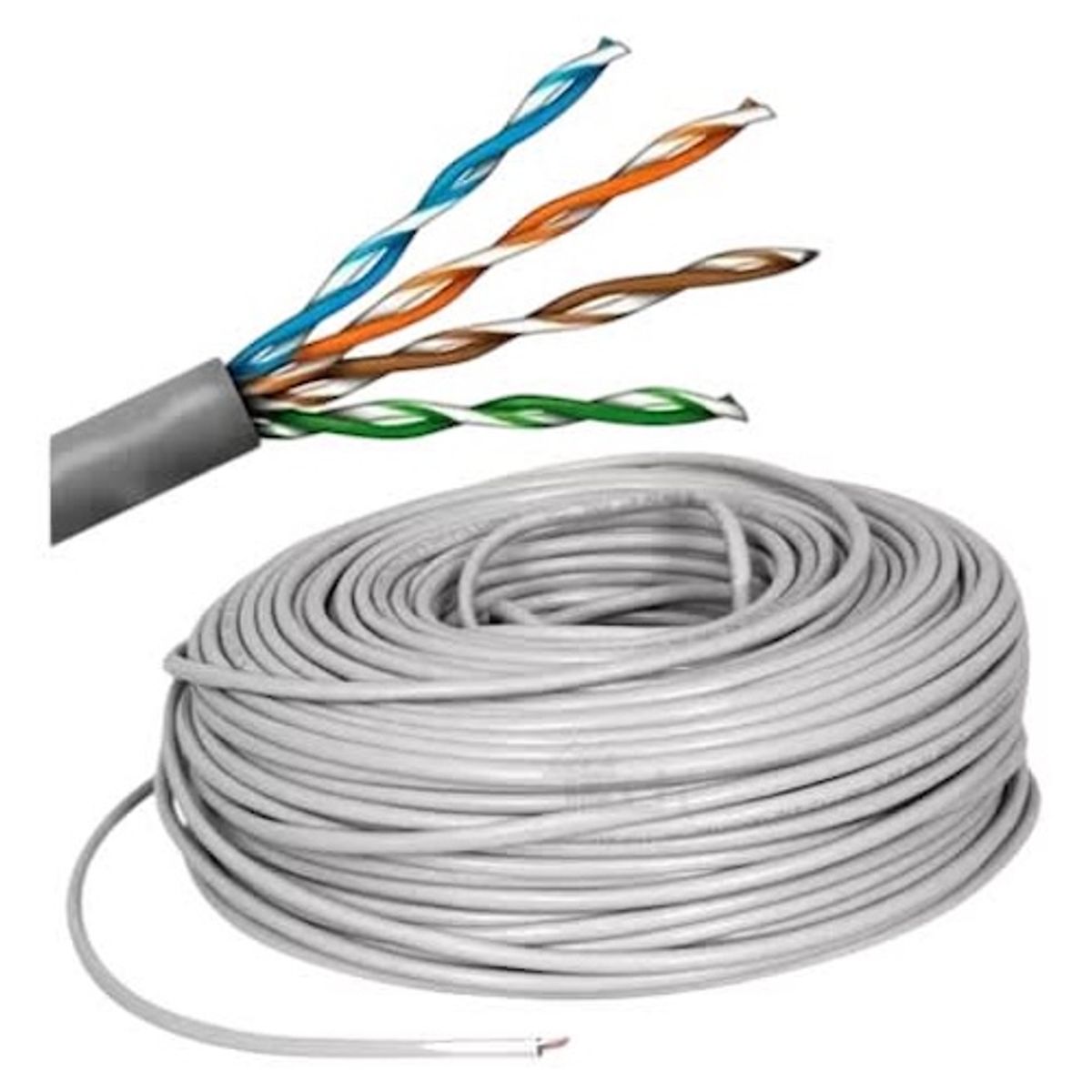 MALIK - Cable UTP Cat 7 Premium 100m-Instalación Fácil en Interiores