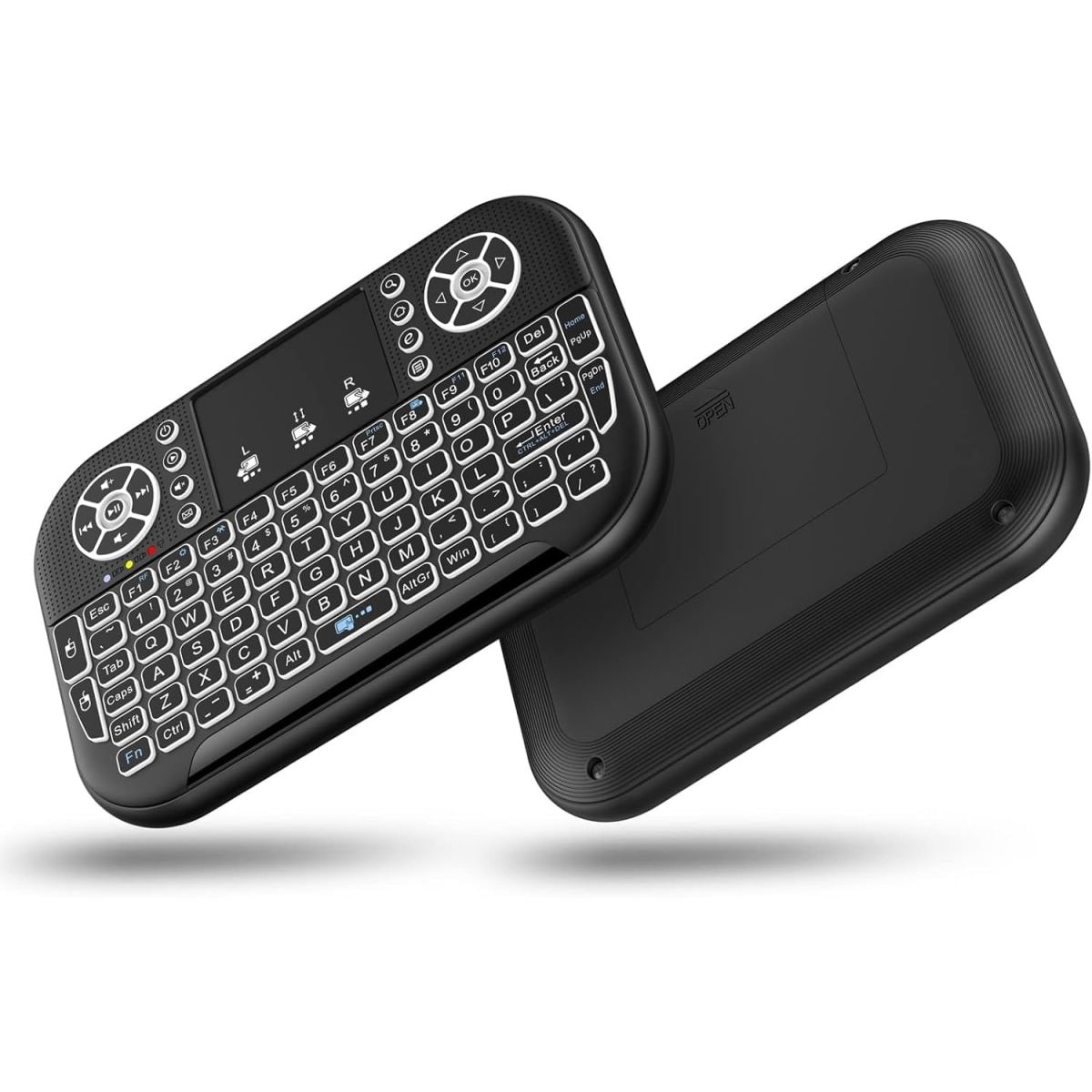 MALIK - Teclado Iluminado Bluetooth y WiFi para Smart TV