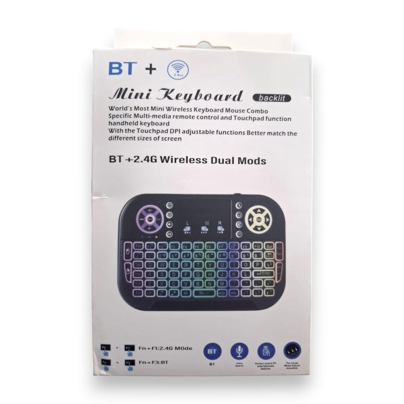 MALIK - Teclado Multifunción con Touchpad para Smart TV