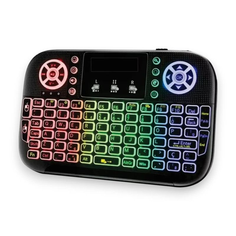 MALIK - Teclado Multifunción Iluminado para TV y PC