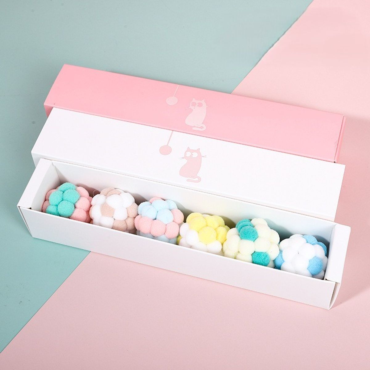 TATEE - Set 6 Juguetes para gatos Con campana juguetes para mascotas