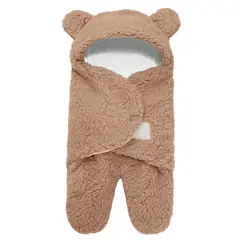 ATURE - Manta Bebé Saquito Con Orejitas De Conejito Para El Invierno