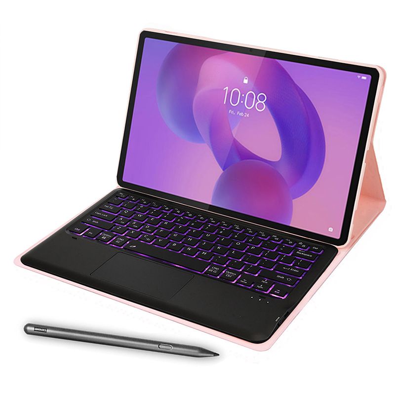 LENOVO - Tablet Pad Pro 2025 8+128GB 12.7" WIFI-Verde+Rosado luminsos teclado+Lápiz táctil Lenovo
