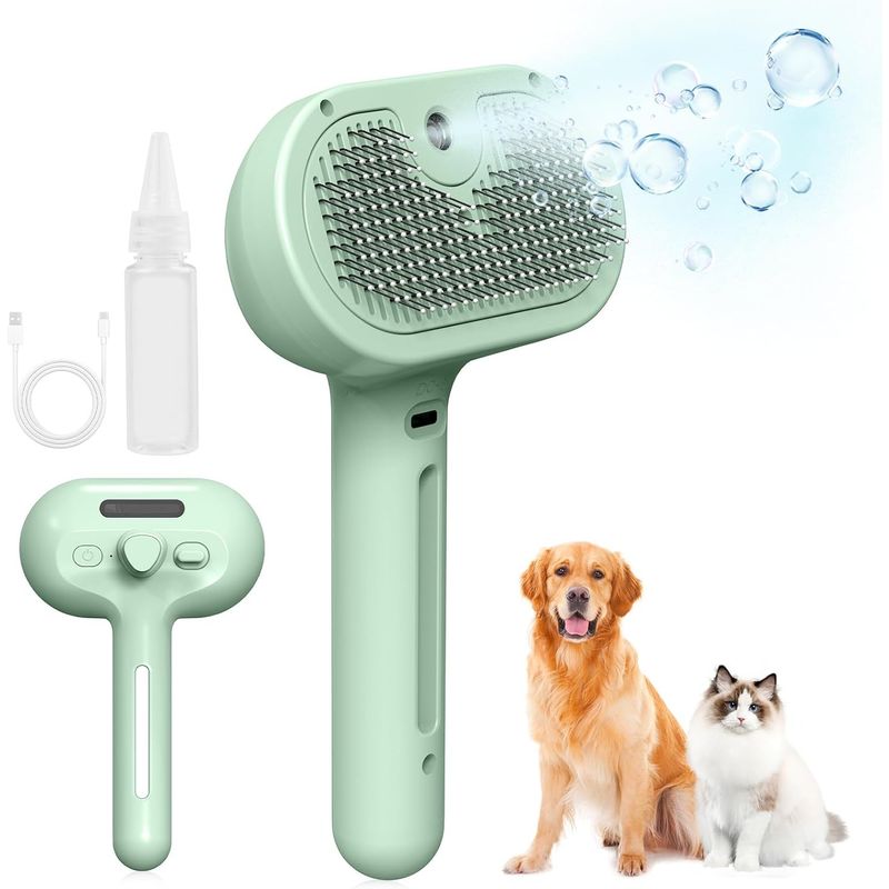 TATEE - Peine para mascotas para gatos y perros con spray