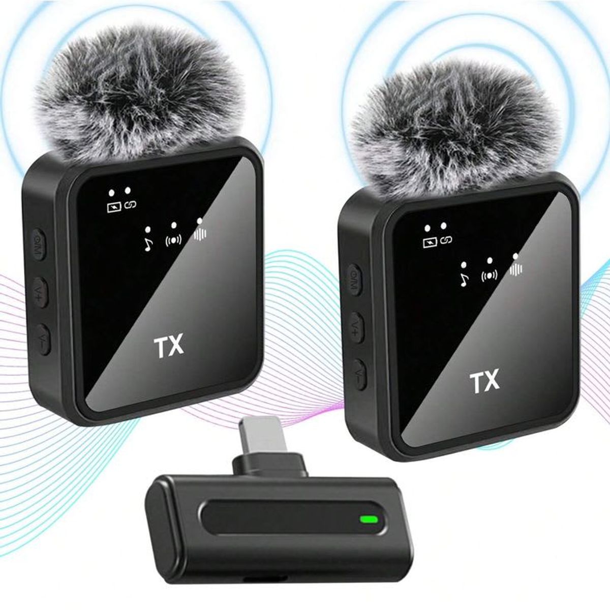 MALIK - Micrófono Inalámbrico para iPhone iPad y Android