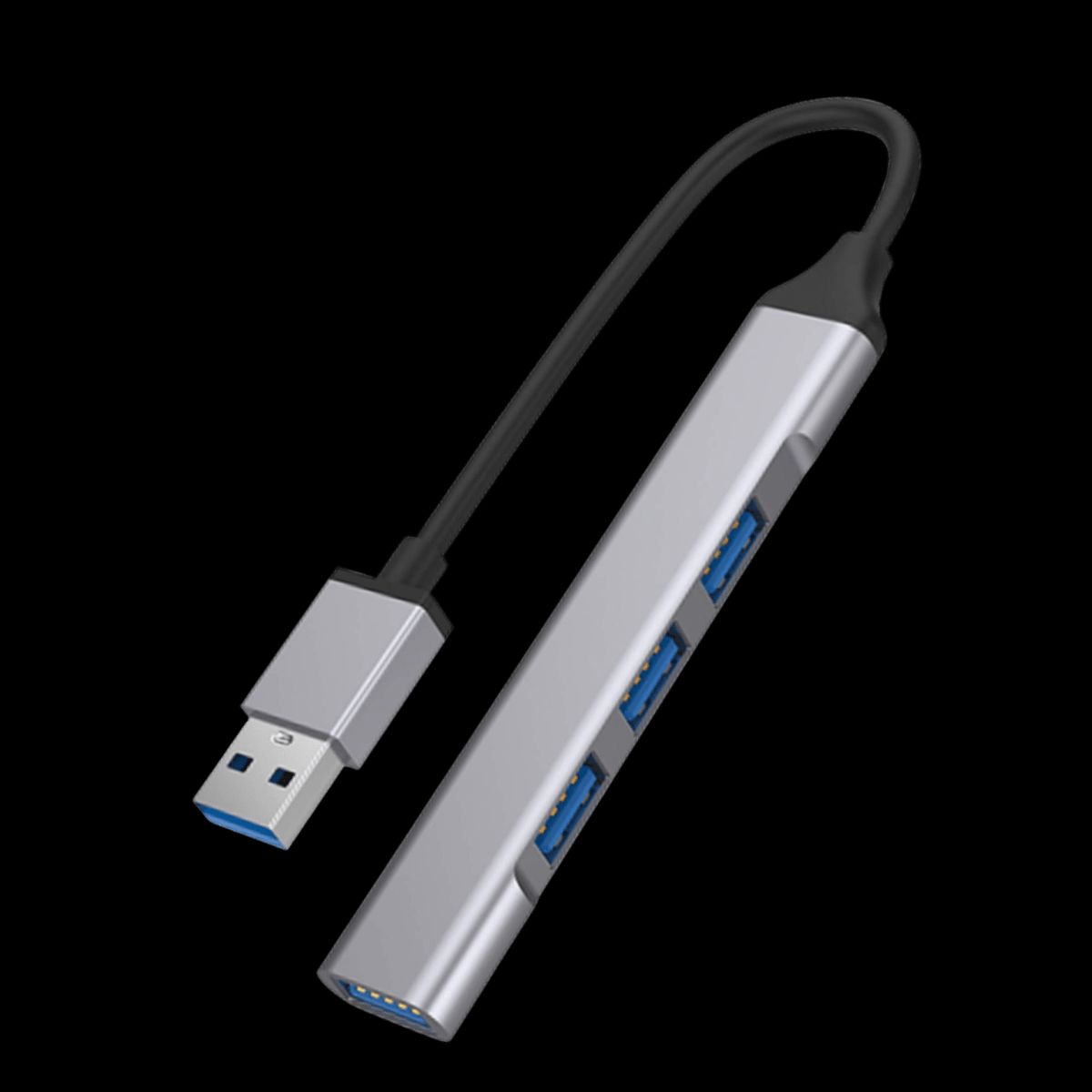 MALIK - Hub USB 3.0 de 4 Puertos - Ideal para Viajes