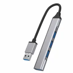 MALIK - Adaptador USB 3.0 Slim de 4 Puertos - USB-A