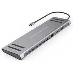 MALIK - Estación de Acoplamiento USB-C 14 en 1 - 9199A