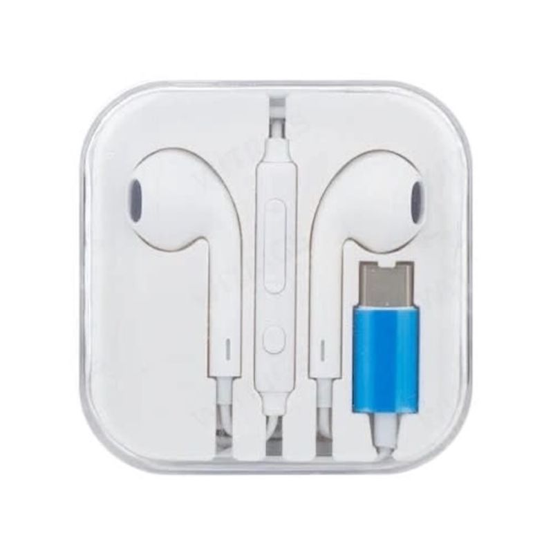 MALIK - Auriculares USB-C Estéreo - Cable 120 cm - Color Blanco