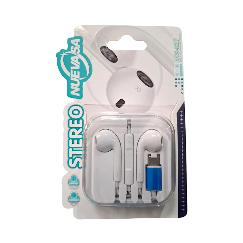MALIK - Audífonos USB-C Estéreo Blanco - Ideal para Música y Juegos