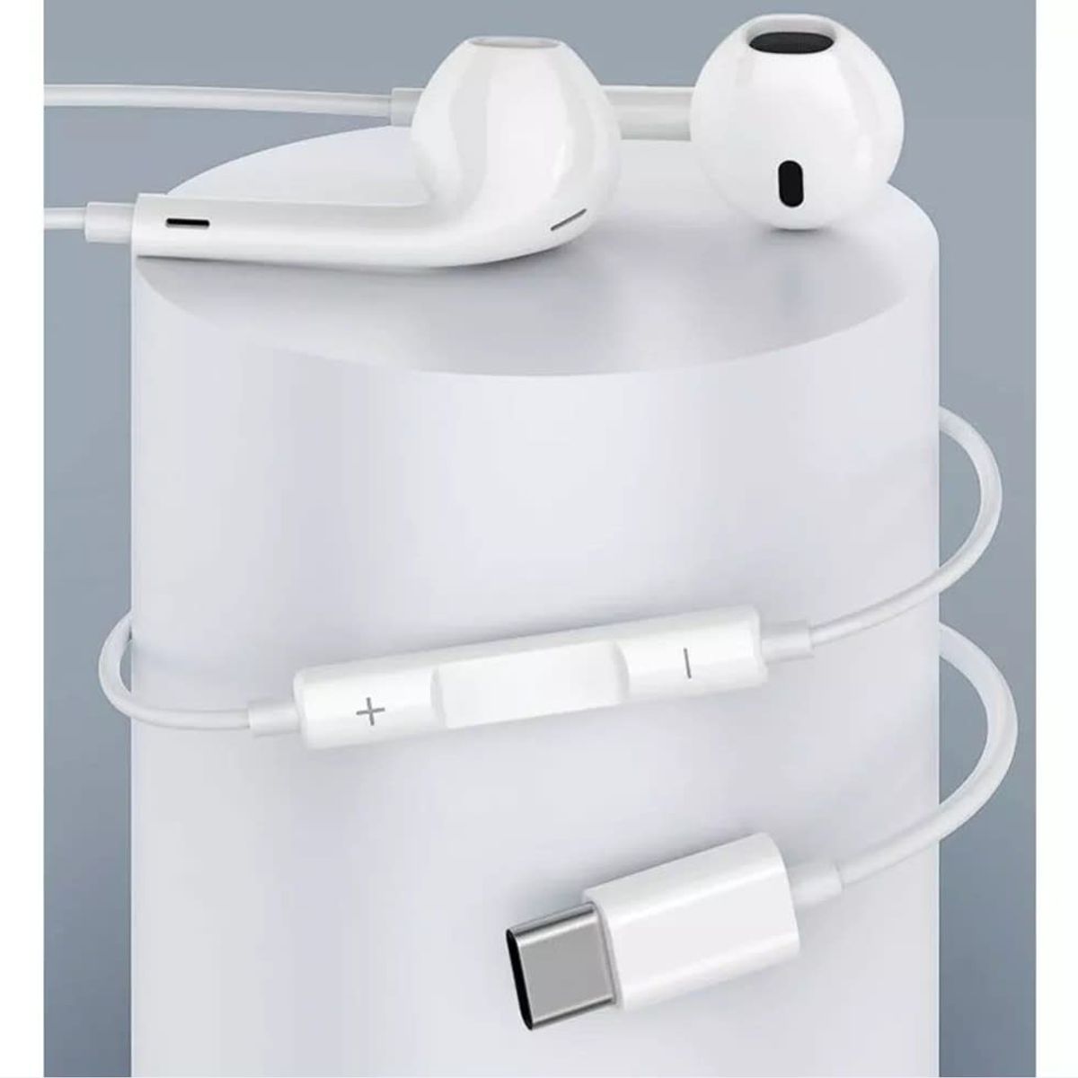 MALIK - Audífonos USB-C Estéreo - Blanco - Ideal para el Día a Día