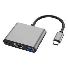 MALIK - Adaptador USB-C a HDMI con USB 3.0 - Versátil