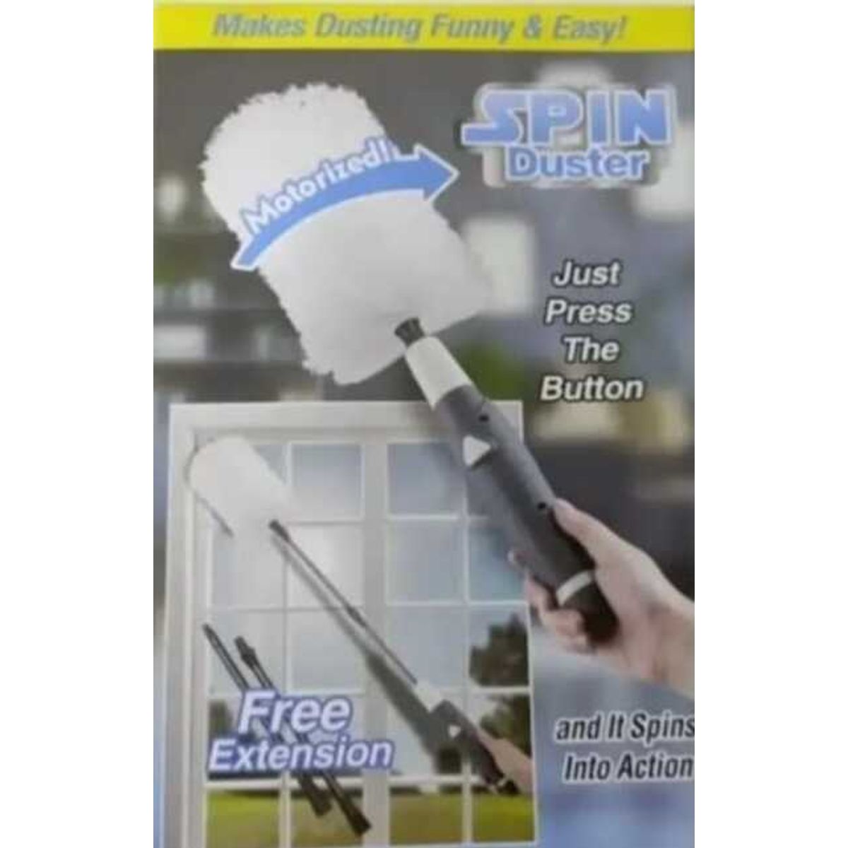 GENERICO - Plumero Eléctrico Motorizado Spin Duster