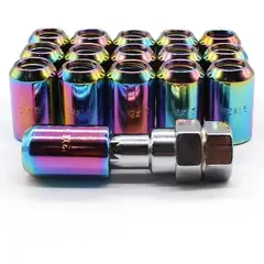 GENERICO - Tuercas De Seguridad Tornasol + Llave Allen 16 Pcs Pro