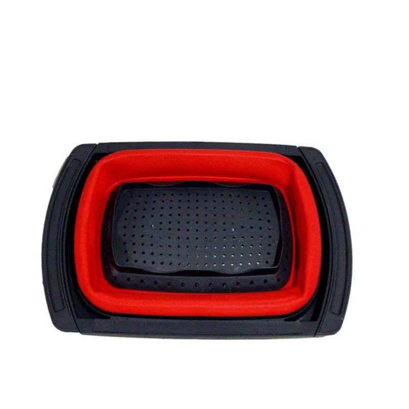 GENERICO - Colador Plegable Rectangular De Silicona lavaplatos 34319 SKU: TN