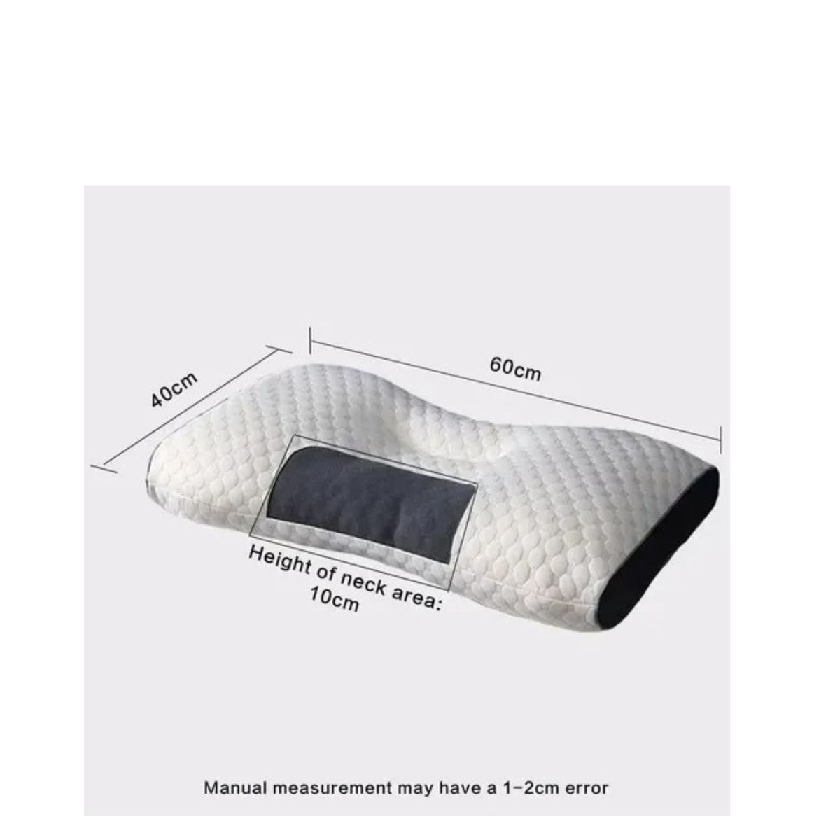 GENERICO - Pack x2 Almohada  Ortopédica Cojín Cervical Terapéuticas