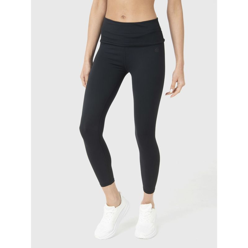BSOUL - Calza Deportiva Mujer Ankle Foldover Negro BSOUL