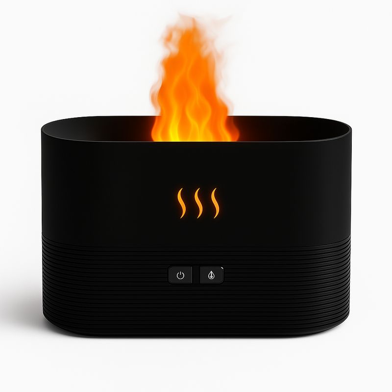 GENERICO - Humidificador Con Efecto Flame Difusor Aromaterapia Humidificador Indoor Blanco