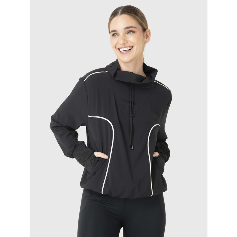 BSOUL - Cortaviento Mujer Wind Jacket Negro BSOUL
