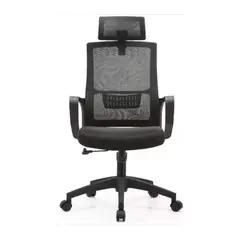 GENERICO - SILLA DE ESCRITORIO ERGONÓMICA COLOR NEGRO