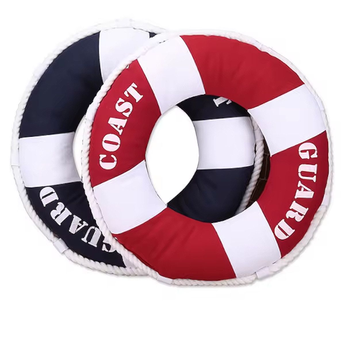 MONTREAL - Cojin Decorativo Salvavidas Decoración Náutica Marina Estilo Marinero