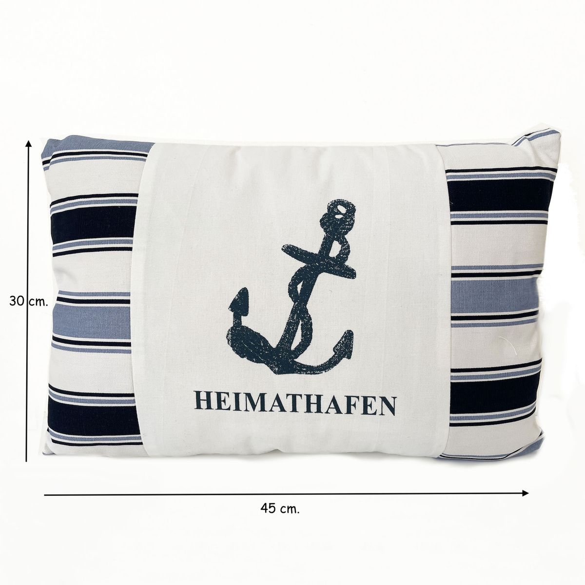 MONTREAL - Cojin Decorativo Decoración Náutica Marina Estilo Marinero Playa Navy