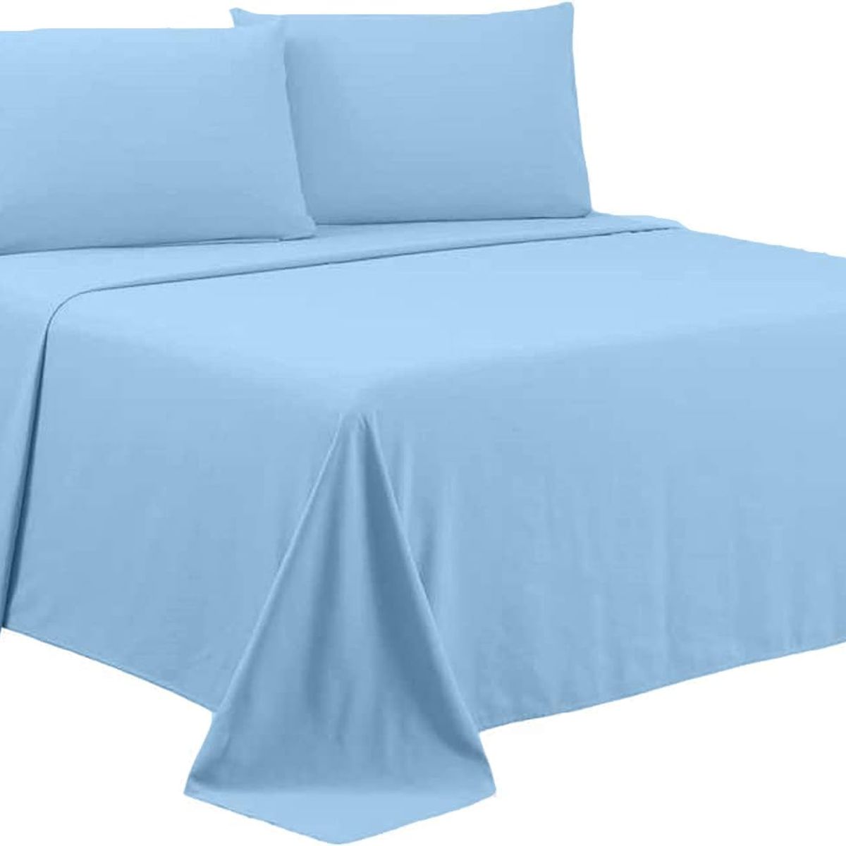 GENERICO - JUEGO DE SABANA CELESTE DE GENERO 1.5 PLAZAS TF