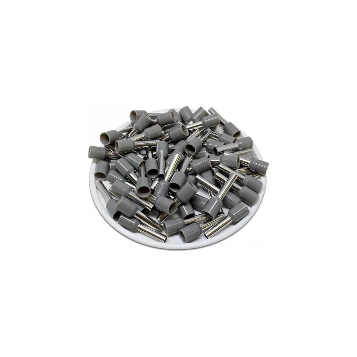 GENERICO - Ferrule 2,5MM 14 AWG Gris 100un