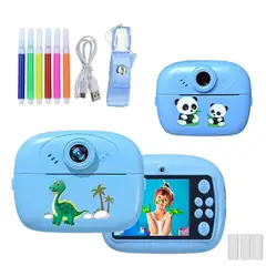 GENERICO - Mini Cámara Fotográfica De Niños Impresión Instantánea Azul
