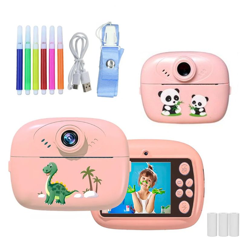 GENERICO - Mini Cámara Fotográfica De Niños Impresión Instantánea Rosa