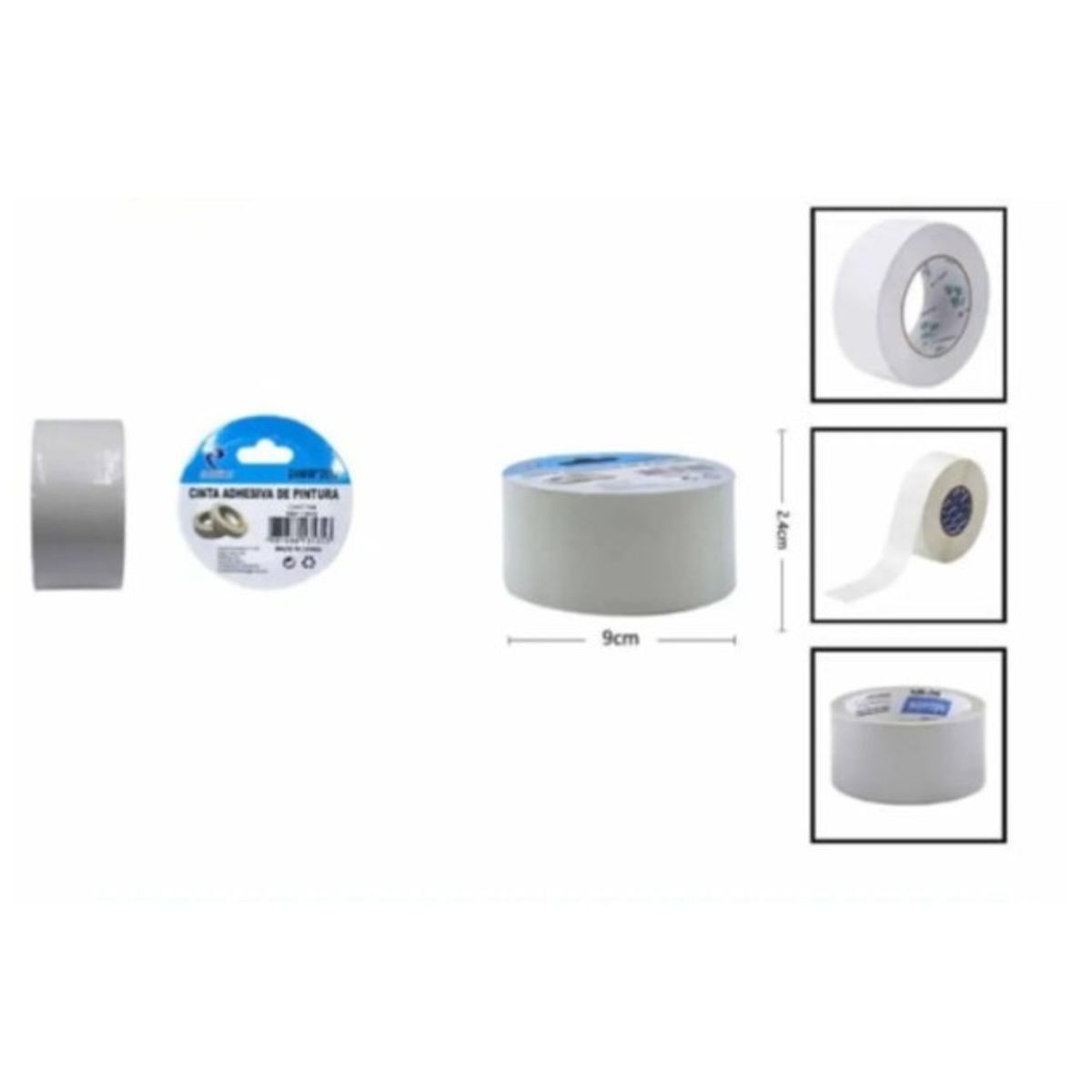 GENERICO - Cinta Adhesiva De Pintura 2 X 34 Cm Set 2 Unid